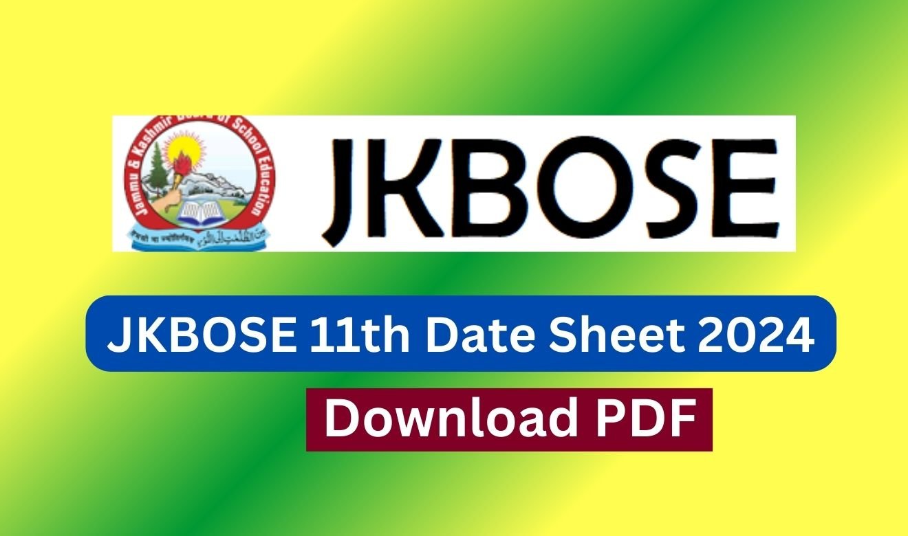 JKBOSE 11th Date Sheet 2024